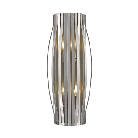 Z-LITE Moundou 4 Light Wall Sconce, Brushed Nickel 436-4S-BN